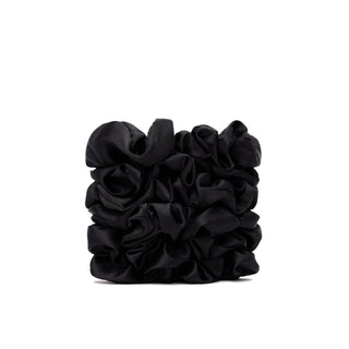 Satin Scrunchie Black Big Size - Veganboost